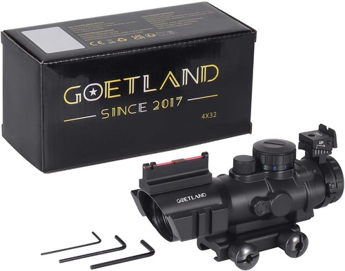 Zielfernrohr 4x32 red dot - red,